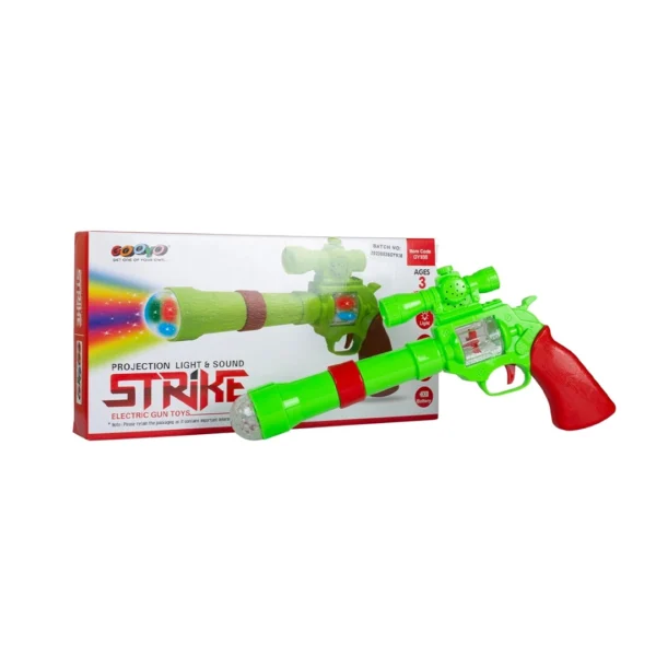 Strike Electric Gun - Interactive Toy with Projection Light and Sound Effects