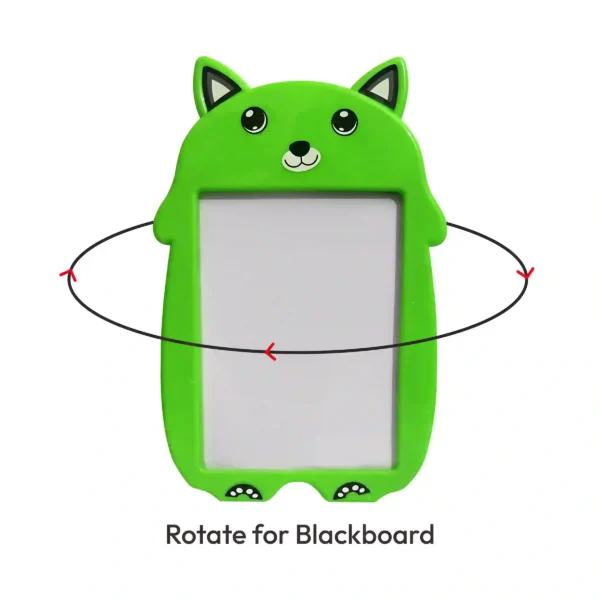 Rabbit Slate for Kids - 2-in-1 Writing Board with Whiteboard Marker, Duster & Chalk