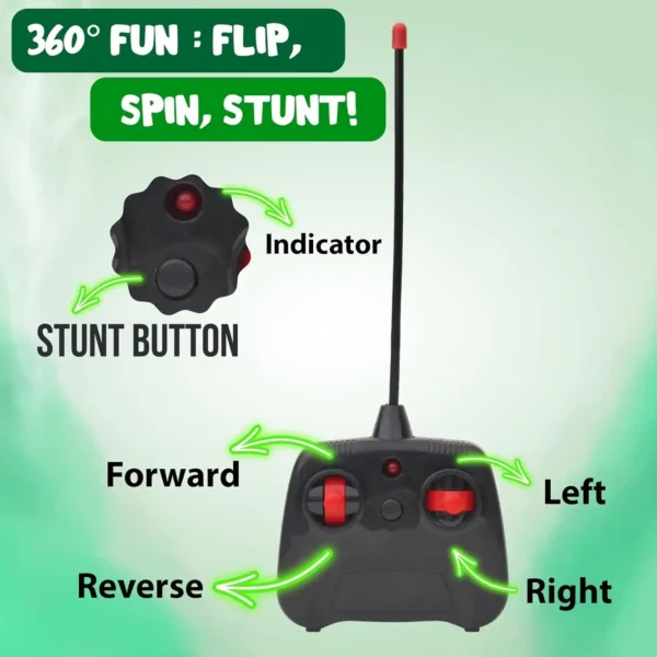 Remote Control Stunt Car for Kids - High-Speed, Durable Design, Easy Controls