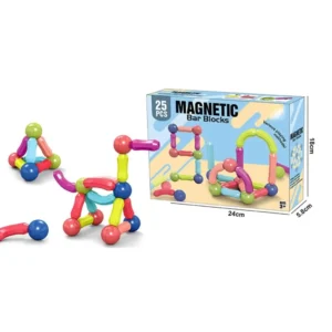 Magnetic Blocks Toys for Kids - STEM Learning, Creative Building,  Magnetic Tiles - 25 Pcs