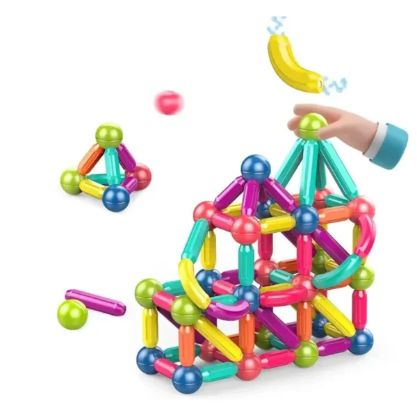 Magnetic Blocks Toys for Kids - STEM Learning, Creative Building,  Magnetic Tiles - 25 Pcs