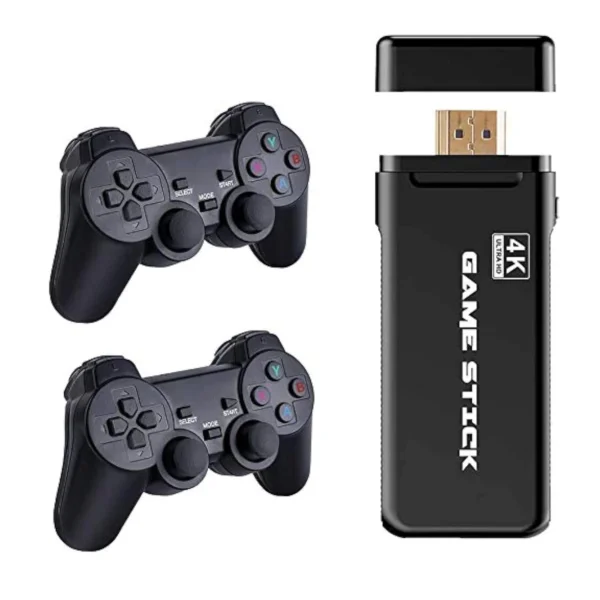 TV Gaming Stick - Wireless Retro Console with 24,000+ Games and Dual-Player Setup- Mario, Contra etc.