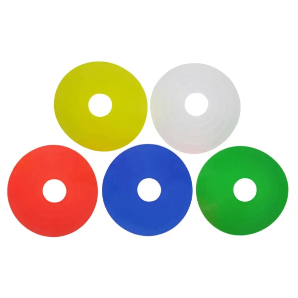 Manboc Space Markers Cones for Marking Spaces | Multi-Colour | Set of 10 | 19X19X6 CM | Color May Vary